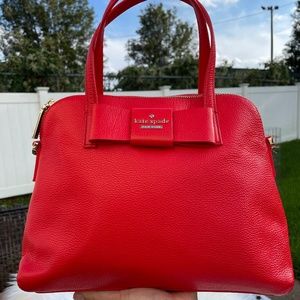 KATE SPADE Leather Bow satchel